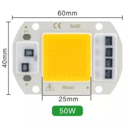 LED égő 10-50W, 230V, hideg fehér