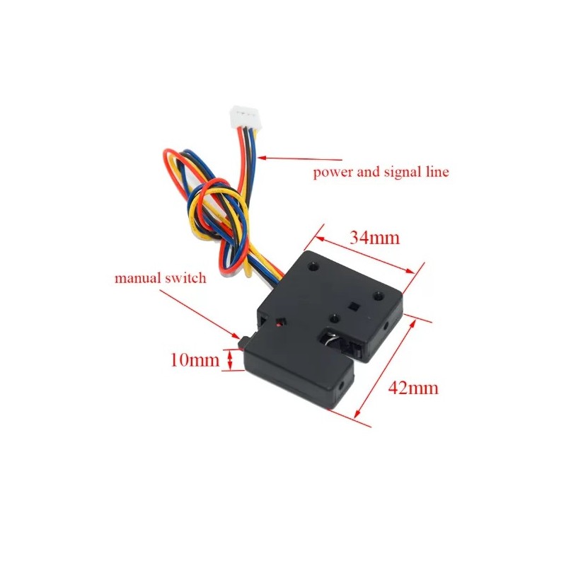 Mini elektromos zár – 5V, 4 kábeles