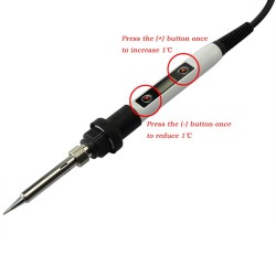 Forrasztópáka 80 W-os elektromos , állítható hőmérsékletű LCD