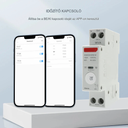 1-63A 1P 1P+N Wifi Intelligens Megszakító Idő Relé Kapcsoló A Tuya Smart /Ewelink