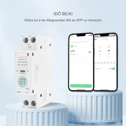 1-63A 1P 1P+N Wifi Intelligens Megszakító Idő Relé Kapcsoló A Tuya Smart /Ewelink