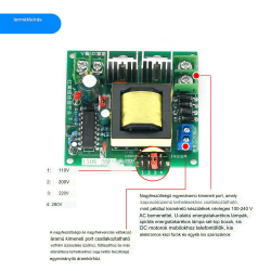 DC-AC konverter 150W, 12V-tól 230V-ig, Inverter 150W