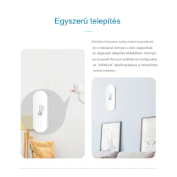 Ewelink ZigBee Smart hőmérséklet páratartalom érzékelő