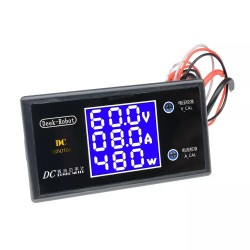Ampermérő Wattmérő Monitor DC 0-100V 10A 1000W