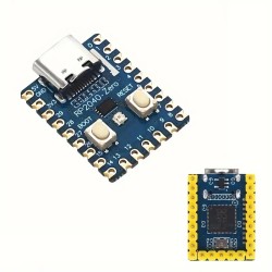 Raspberry Pi RP2040-Zero Microcontroller - Kétmagos ARM Cortex M0+, 2MB Flash