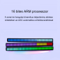 32 LED RGB Zenei Ritmusérzékelő Fénycsík Asztali Tartóval és Újratölthető Akkumulátorral 32 LED RGB Zenei Ritmusérzékelő Fénycsík Asztali Tartóval és Újratölthető Akkumulátorral