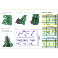 3D Karácsonyfa LED DIY Készlet 7 Színű Villogó LED