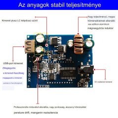 XY-SK35Y DC-DC Boost/Buck Átalakító CC CV Tápmodul Kijelzővel – Precíz Feszültség- és Áramvezérlés
