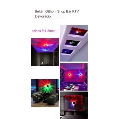 Színes Disco LED Fali Lámpa 48 LED-del - Automatikus Színváltó Fények | SmartElektronika.hu