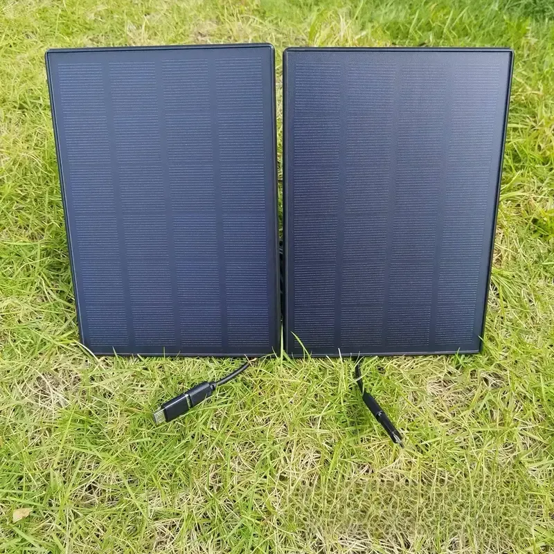 1Db Napelemes töltőkészlet kültéri biztonsági kamerákhoz és ventilátorokhoz, Type-C és USB interfésszel 1Db Napelemes töltőkészlet kültéri biztonsági kamerákhoz és ventilátorokhoz, Type-C és USB interfésszel