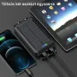 Power bank 8000 mAh-s napelemes, kettős LED-es zseblámpával Power bank 8000 mAh-s napelemes, kettős LED-es zseblámpával