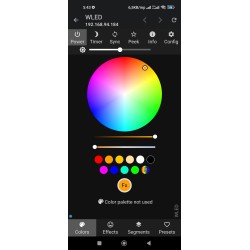 ESP01S - WS2812 DRGB LED vezérlőmodul WIFI-s, USB C, 5V