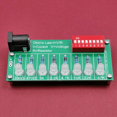 LED Fényerő Panel – Ohm-törvény Gyakorlókészlet