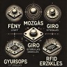 Fény, mozgás, giro, gyursulás, RFID érzékelés