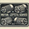 Motor, DC, Léptető, Szervó